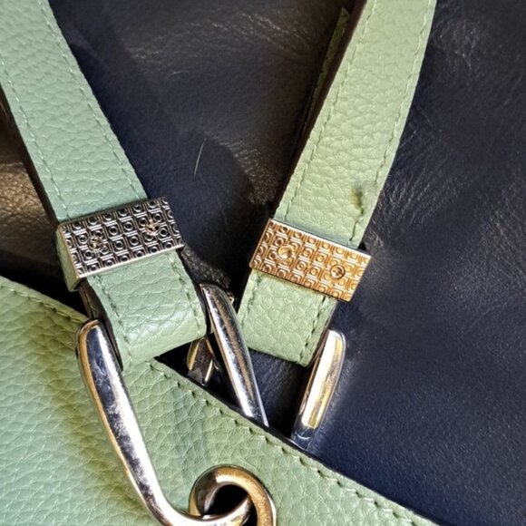 SOLD Hand Painted Upcycled Faux Leather Vegan Tote NWT Butterfly - Picture 15 of 16